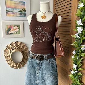 vintage cowgirl tank top